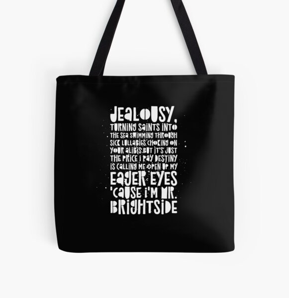 Mr Brightside : The Killers Lyrics All Over Print Tote Bag RB0301 product Offical thekillers Merch