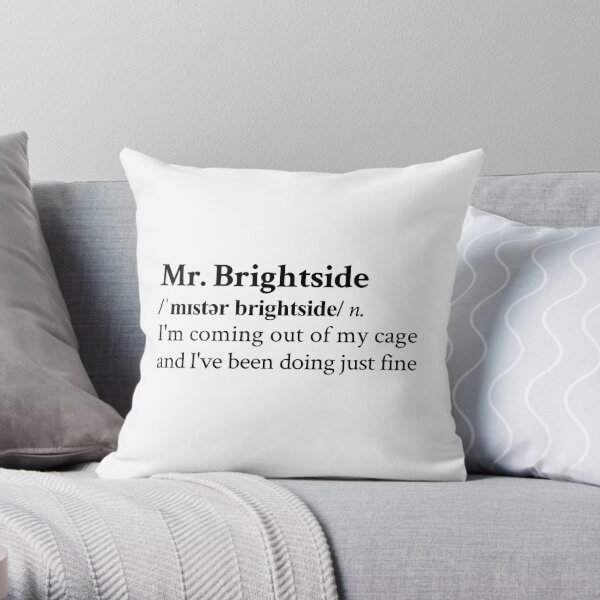 Mr. Brightside by The Killers Throw Pillow RB0301 product Offical thekillers Merch