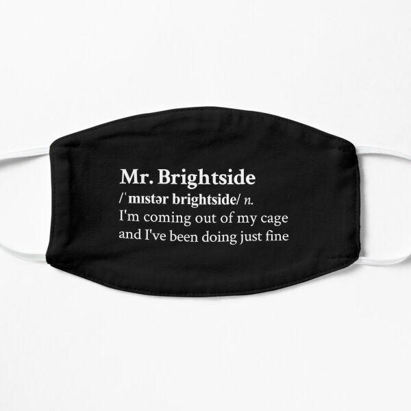 Mr. Brightside by The Killers Black Flat Mask RB0301 product Offical thekillers Merch
